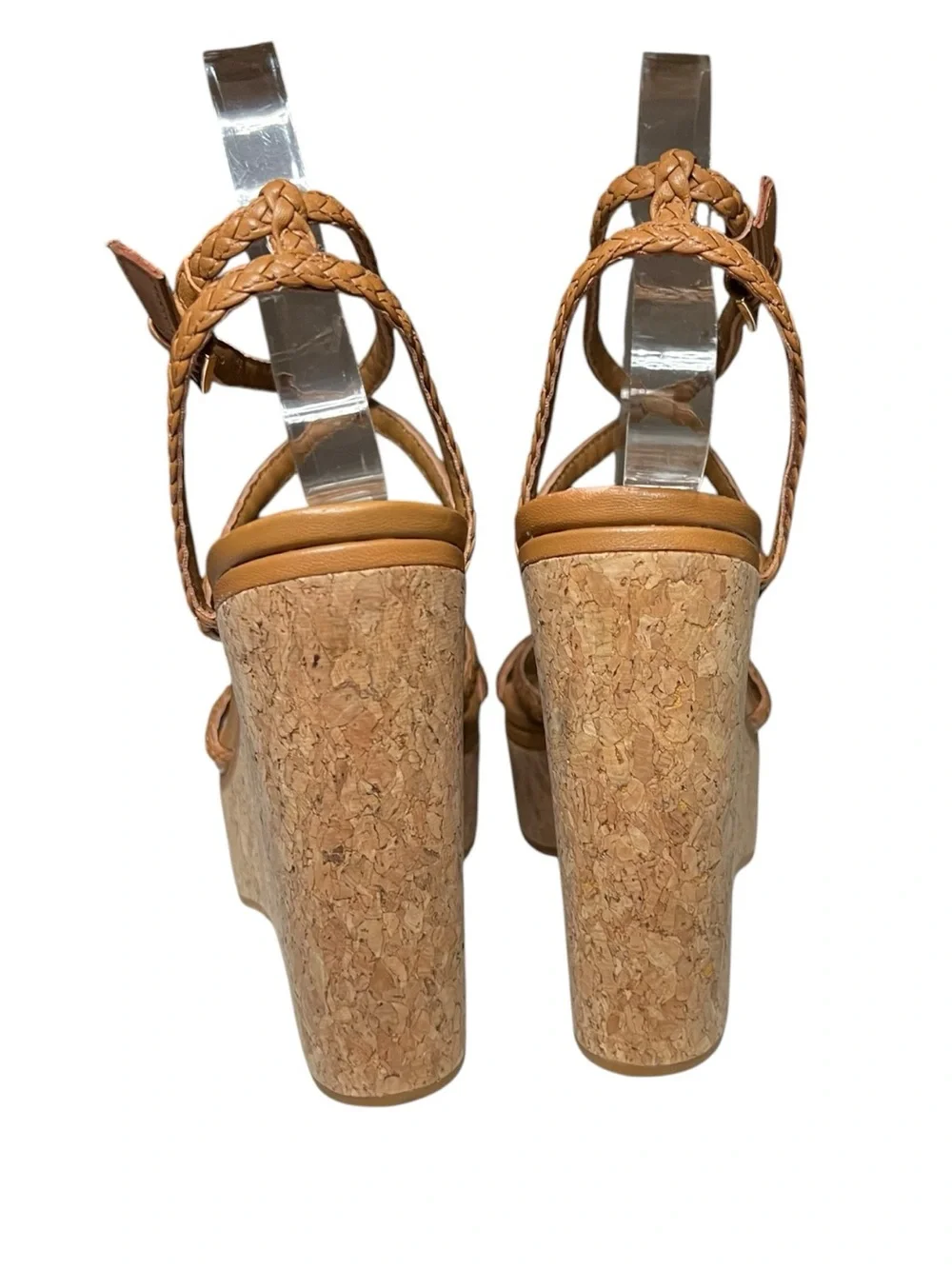 🌻Paige Hazel Platform Cork Wedge Sandals Ankle Strap Open Toe Size 8
